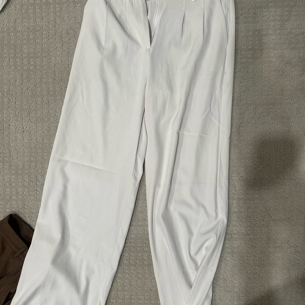 Princess Polly Classic White Men's Dress Pants